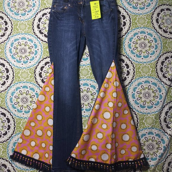Mix It Denim - 1989 Jeaniemade Size 4 Mix It Brand Bell-Bottoms